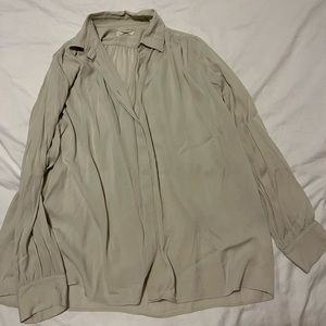 The Row grey blouse